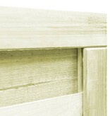 VidaXL Poort 100x100 cm geïmpregneerd grenenhout groen