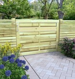 VidaXL Poort 100x75 cm geïmpregneerd grenenhout groen