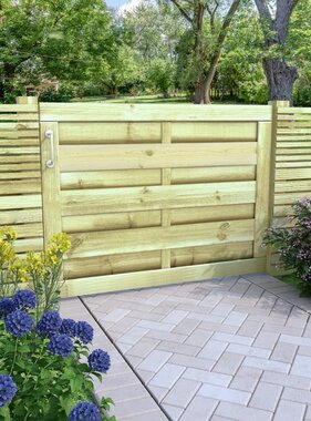 VidaXL Poort 100x75 cm geïmpregneerd grenenhout groen