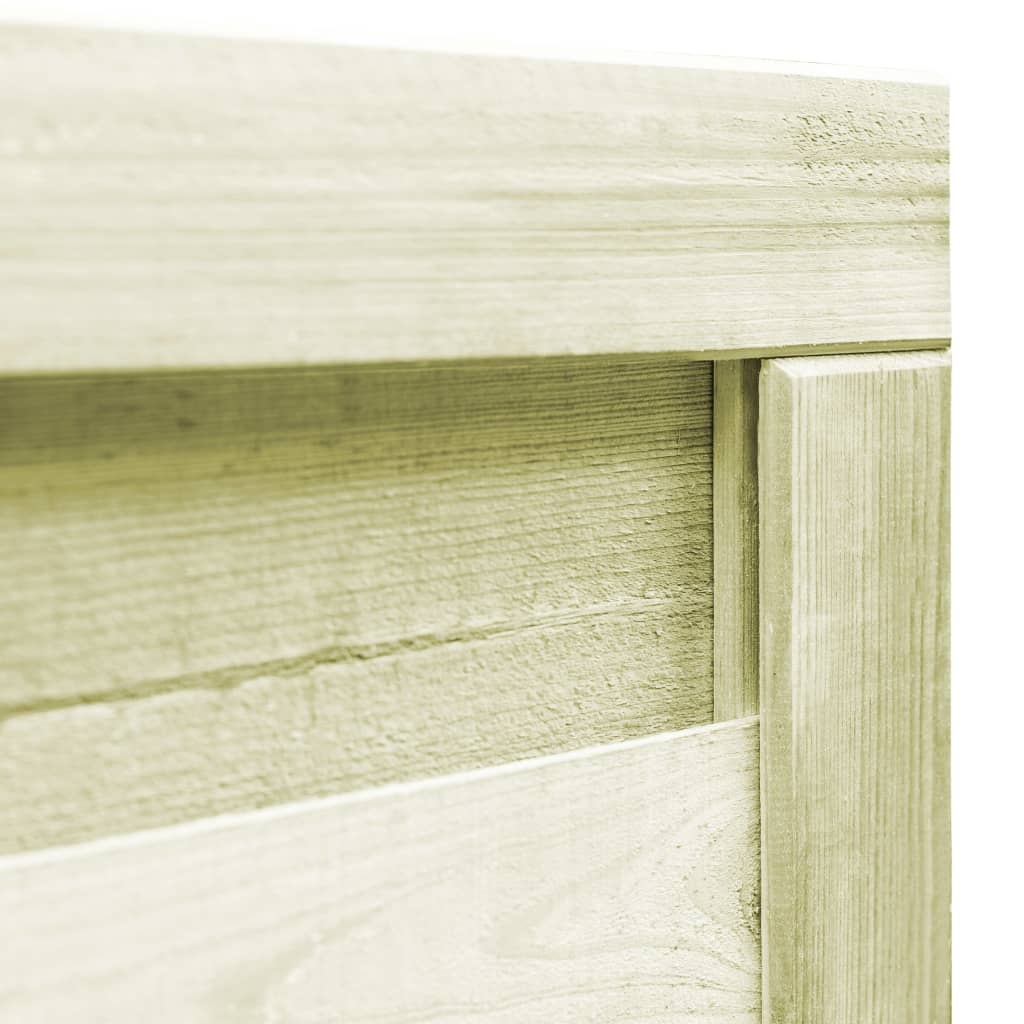 VidaXL Poort 100x75 cm geïmpregneerd grenenhout groen