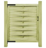 VidaXL Poort 100x125 cm groen geïmpregneerd grenenhout