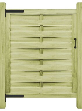 VidaXL Poort 100x125 cm groen geïmpregneerd grenenhout