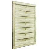 VidaXL Poort 100x125 cm groen geïmpregneerd grenenhout