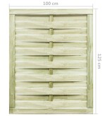 VidaXL Poort 100x125 cm groen geïmpregneerd grenenhout