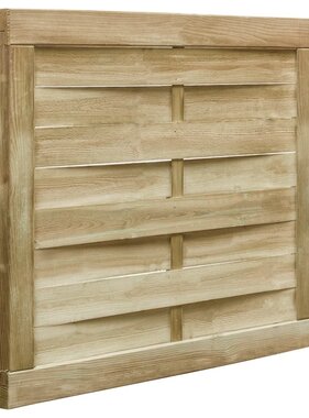 VidaXL Poort 100x75 cm groen geïmpregneerd grenenhout