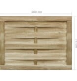 VidaXL Poort 100x75 cm groen geïmpregneerd grenenhout