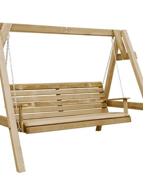 VidaXL Schommelbank 205x150x157 cm geïmpregneerd grenenhout