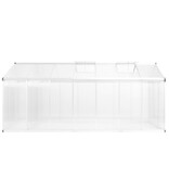 VidaXL Tuinkas 15,6 m³ 421x190x195 cm aluminium