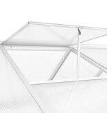 VidaXL Tuinkas 15,6 m³ 421x190x195 cm aluminium