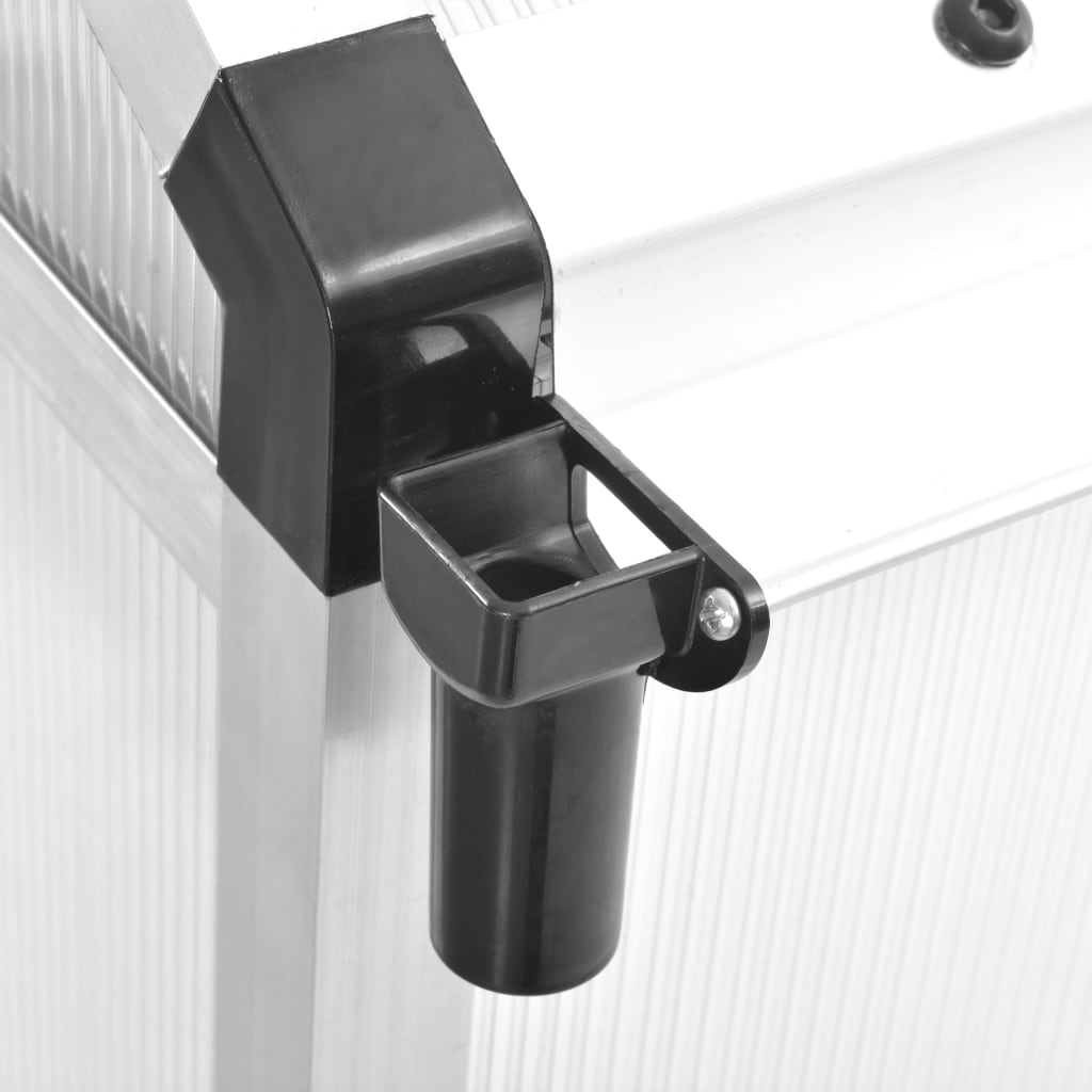 VidaXL Tuinkas 11,19 m³ 302x190x195 cm aluminium