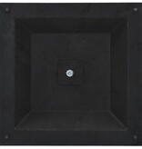 VidaXL Parasolvoet vierkant 12 kg polyresin bronskleurig