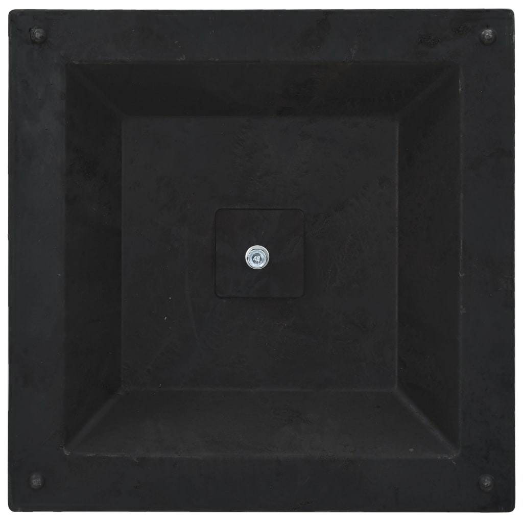 VidaXL Parasolvoet vierkant 12 kg polyresin bronskleurig