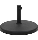VidaXL Parasolvoet rond 19 kg polyresin zwart