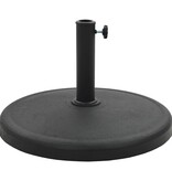 VidaXL Parasolvoet rond 19 kg polyresin zwart