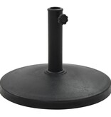 VidaXL Parasolvoet rond 10 kg polyresin zwart