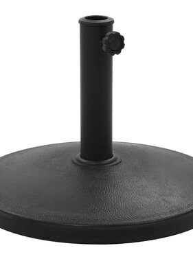 VidaXL Parasolvoet rond 10 kg polyresin zwart