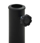 VidaXL Parasolvoet rond 10 kg polyresin zwart