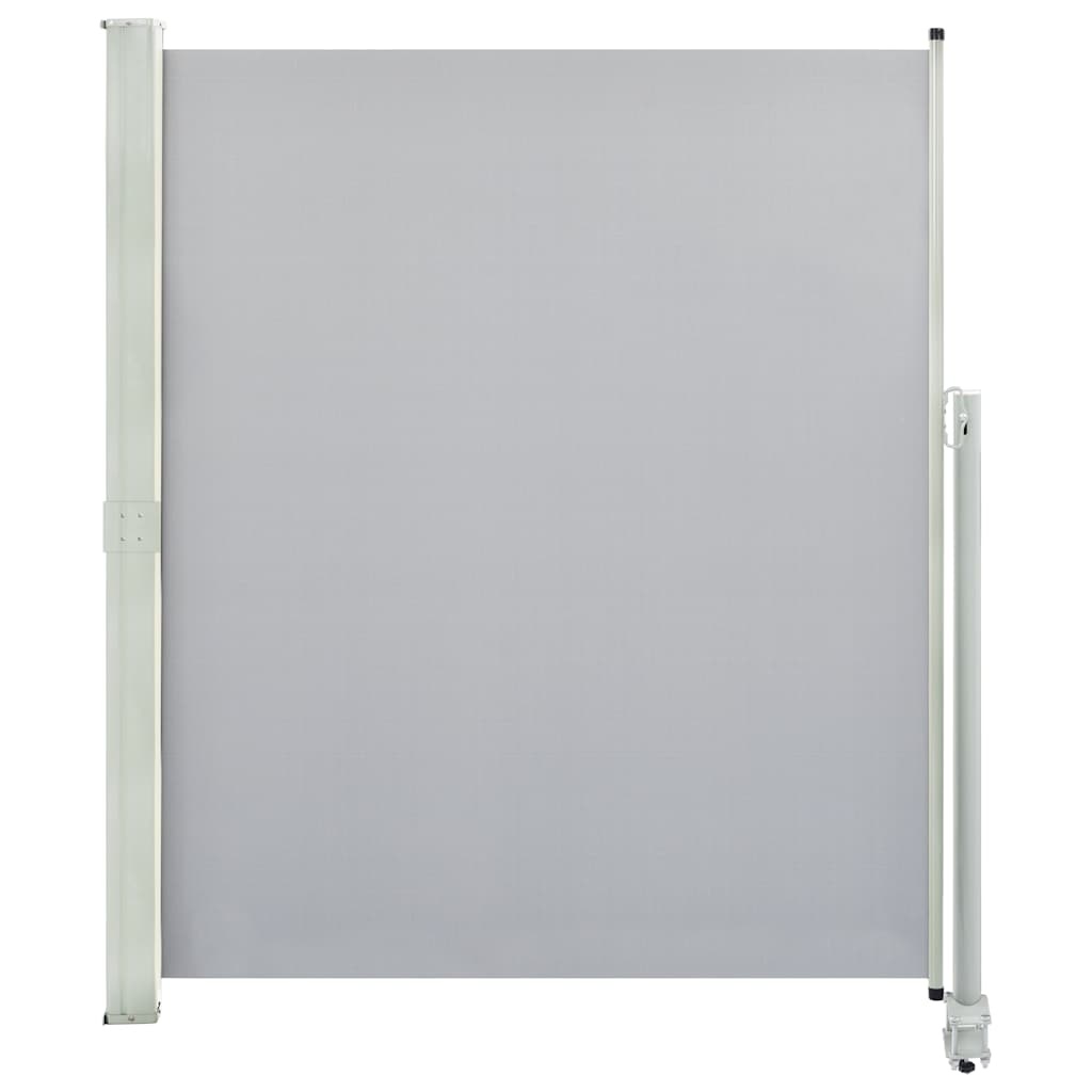 VidaXL Tuinscherm uittrekbaar 160x300 cm grijs