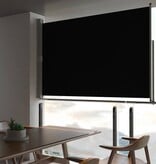 VidaXL Tuinscherm uittrekbaar 160x300 cm zwart