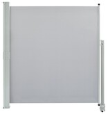 VidaXL Tuinscherm uittrekbaar 140x300 cm grijs