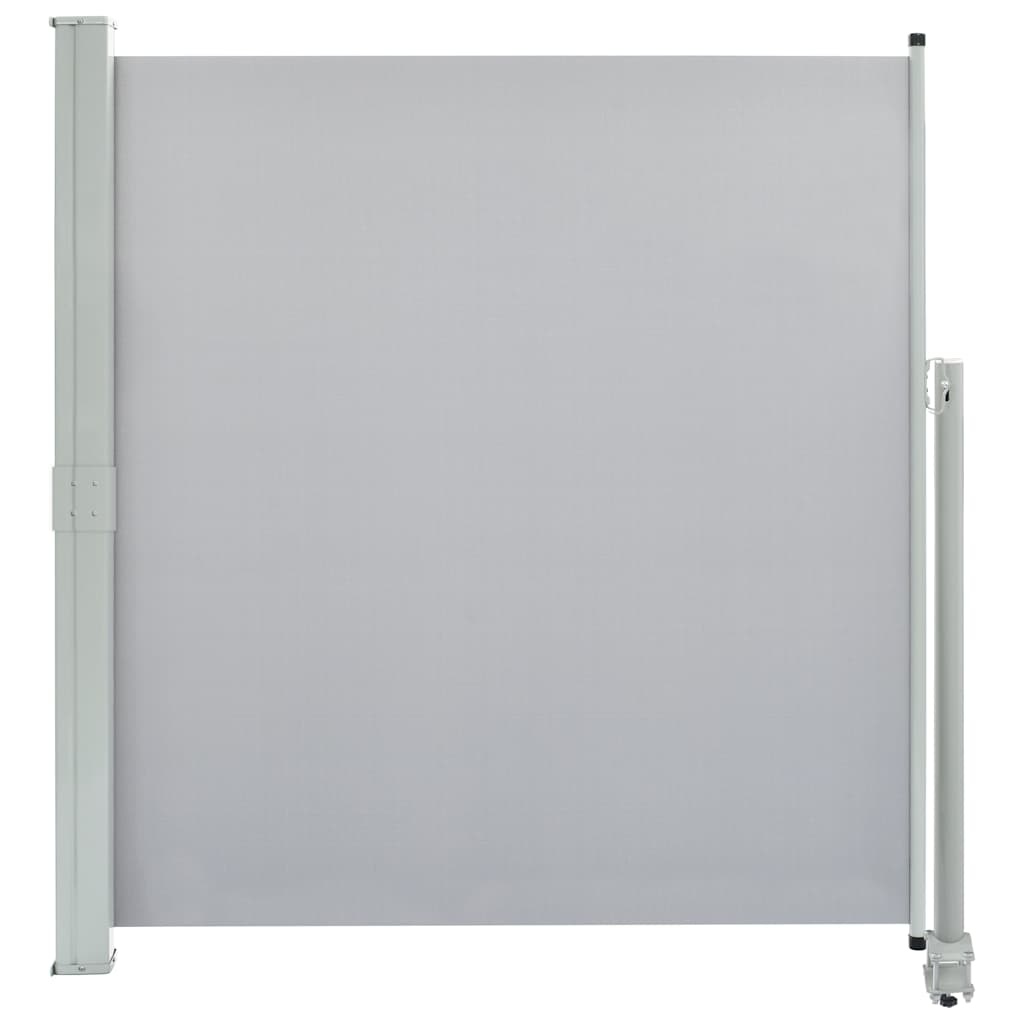 VidaXL Tuinscherm uittrekbaar 140x300 cm grijs