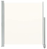 VidaXL Tuinscherm uittrekbaar 140x300 cm crèmekleurig