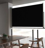VidaXL Tuinscherm uittrekbaar 140x300 cm zwart