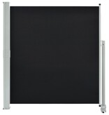 VidaXL Tuinscherm uittrekbaar 140x300 cm zwart