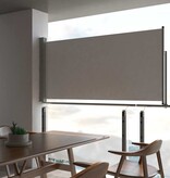 VidaXL Tuinscherm uittrekbaar 120x300 cm grijs
