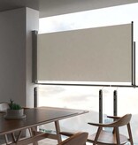VidaXL Tuinscherm uittrekbaar 120x300 cm crèmekleurig