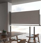 VidaXL Tuinscherm uittrekbaar 100x300 cm grijs