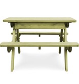 VidaXL Picknicktafel met banken 90x90x58 cm geïmpregneerd grenenhout