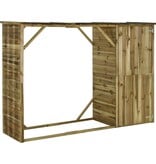 VidaXL Tuinschuur 253x80x170 cm grenenhout