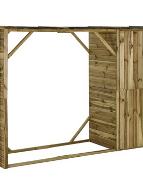 VidaXL Tuinschuur 253x80x170 cm grenenhout