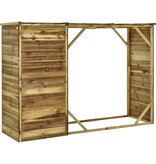 VidaXL Tuinschuur 253x80x170 cm grenenhout