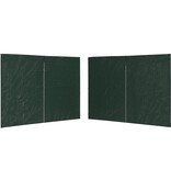 VidaXL Tentwanden 2 st met ritssluiting PE groen