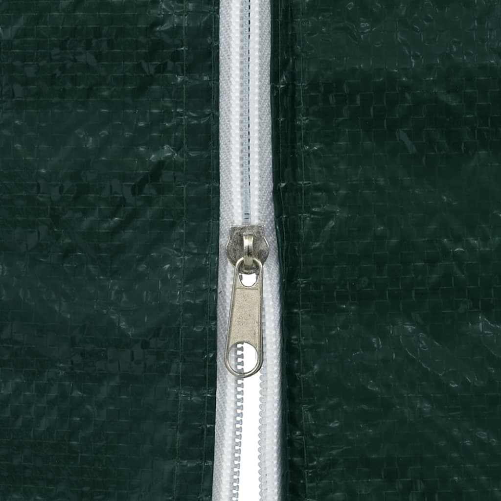 VidaXL Tentwanden 2 st met ritssluiting PE groen