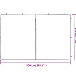 VidaXL Tentwanden 2 st met ritssluiting PE groen