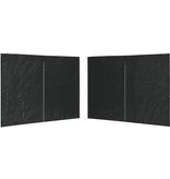 VidaXL Tentwanden met ritssluiting PE antraciet 2 st