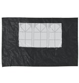 VidaXL Tentwanden met raam PE antraciet 2 st