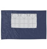 VidaXL Tentwanden met raam PE blauw 2 st