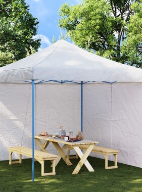 VidaXL Tentwanden 2 st met ritssluiting PE wit