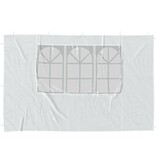 VidaXL Tentwanden met raam PE wit 2 st