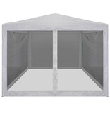 VidaXL Partytent met 4 mesh zijwanden 4x3 m