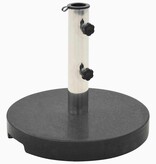 VidaXL Parasolvoet rond 20 kg graniet zwart