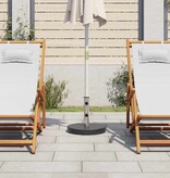 VidaXL Parasolvoet rond 20 kg graniet zwart