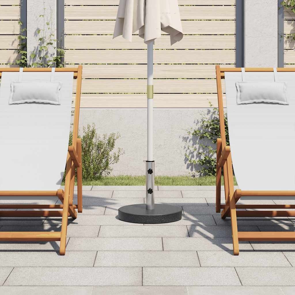VidaXL Parasolvoet rond 20 kg graniet zwart