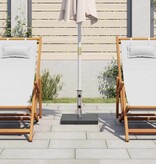 VidaXL Parasolvoet vierkant 28,5 kg graniet zwart