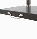 VidaXL Parasolvoet vierkant 28,5 kg graniet zwart