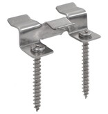 VidaXL Terrasplankenklemmen met 200 schroeven roestvrij staal 100 st